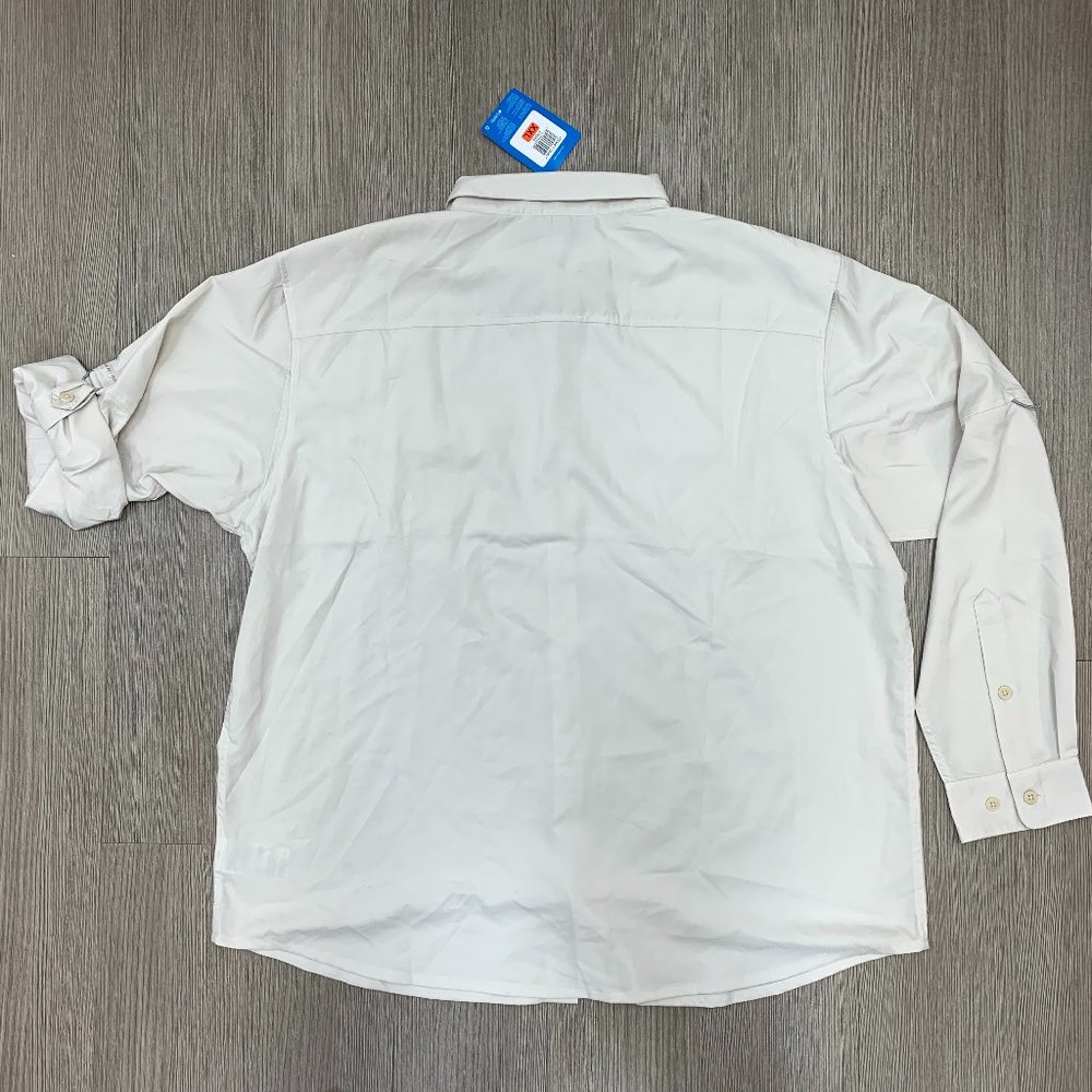 Omni-Shade Long Sleeve 40 UPF Sun Protection Stone - Picture 4 of 7